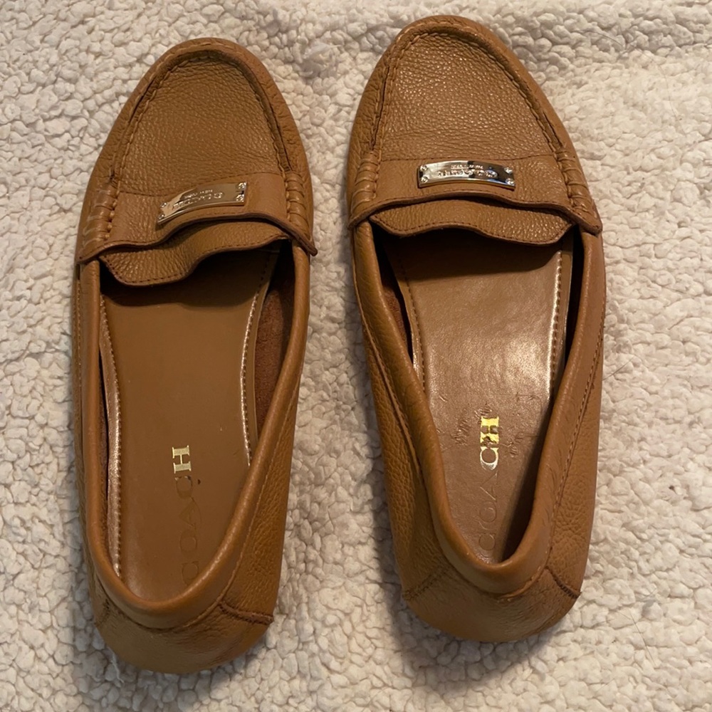 Coach leather flats